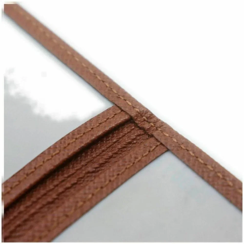 Louis Vuitton Brown Leather Card Case Pass Holder